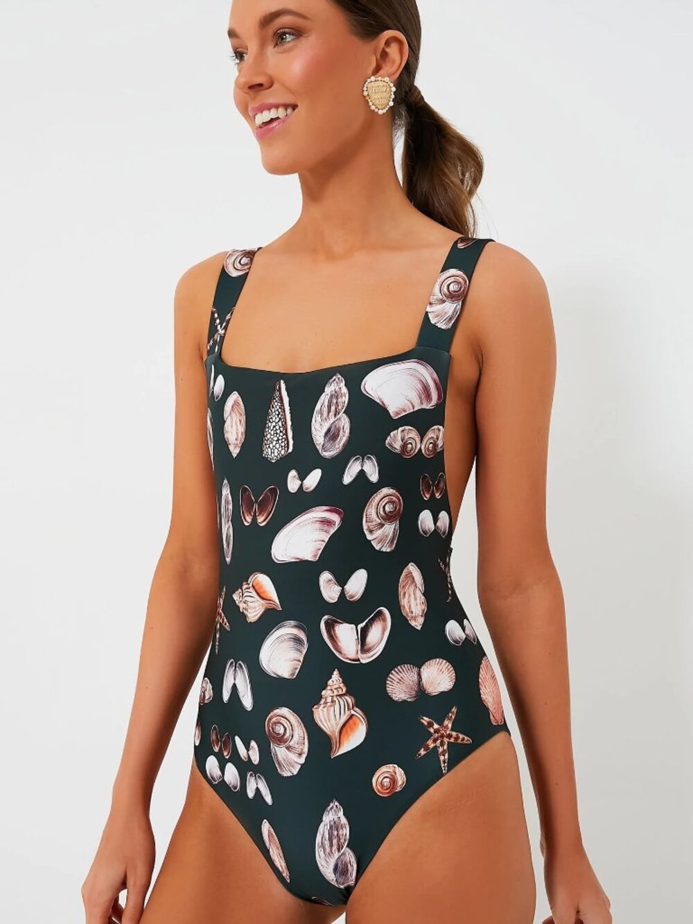 Agua by Agua Bendita Caracola Cafe Swimsuit (S)